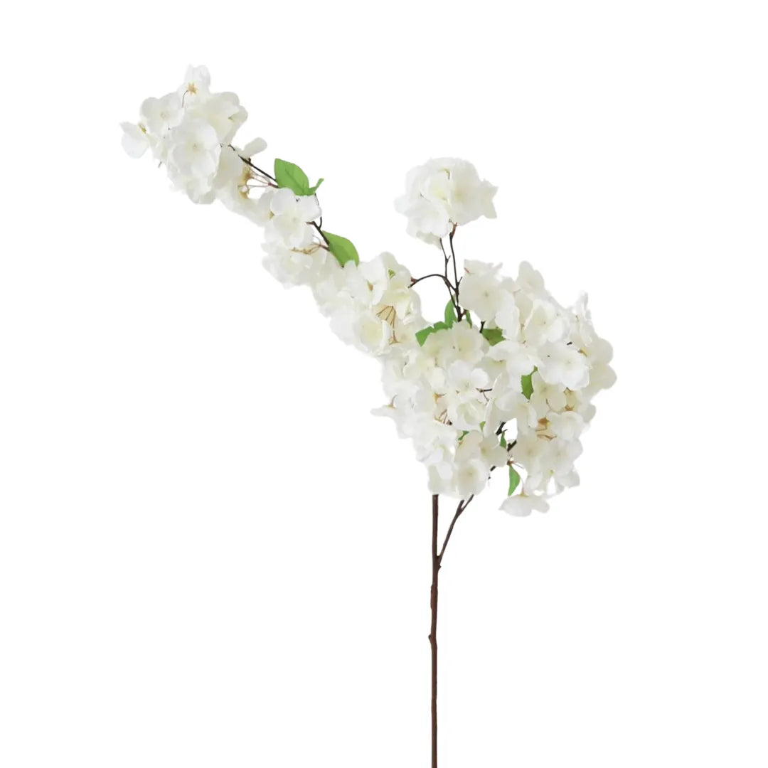 Arranjo Artificial Flor de Cerejeira Creme Branco - sem vaso