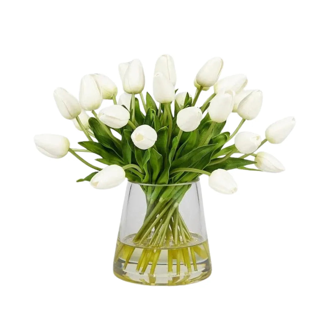 Arranjo de Flores Artificiais Tulipas Realistas