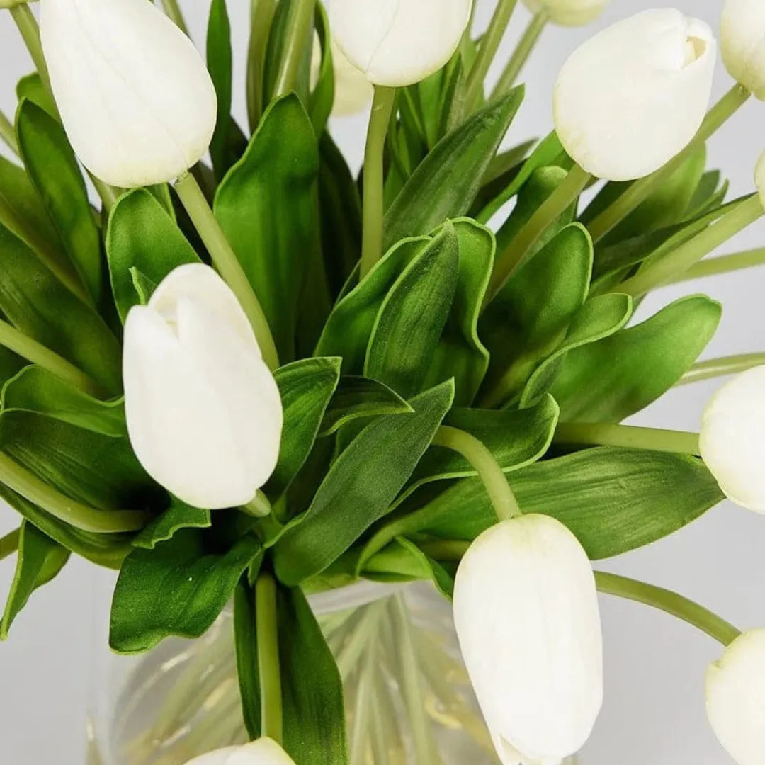 Arranjo de Flores Artificiais Tulipas Realistas