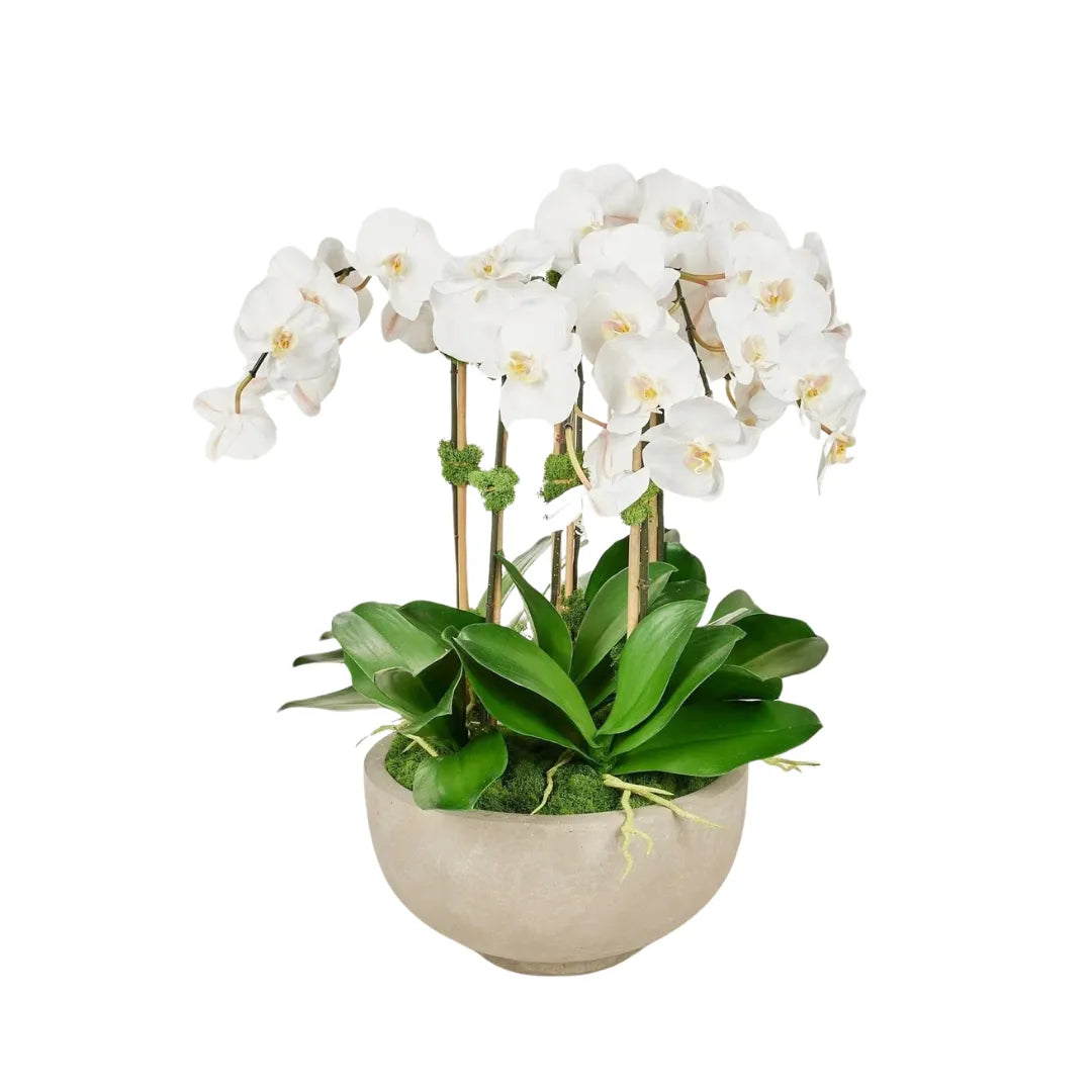 Arranjo de Orquídea Artificial para Decoração