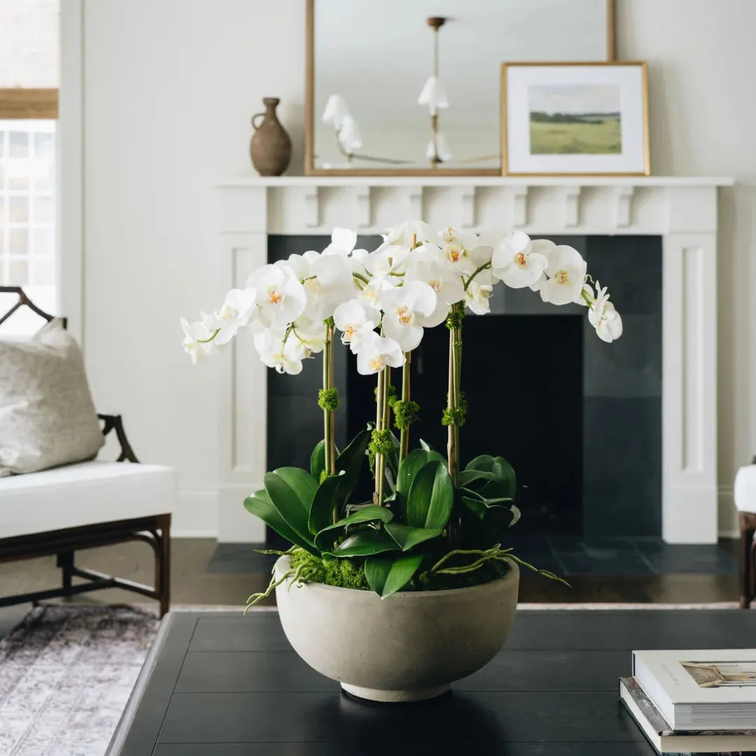 Arranjo de Orquídea Artificial para Decoração