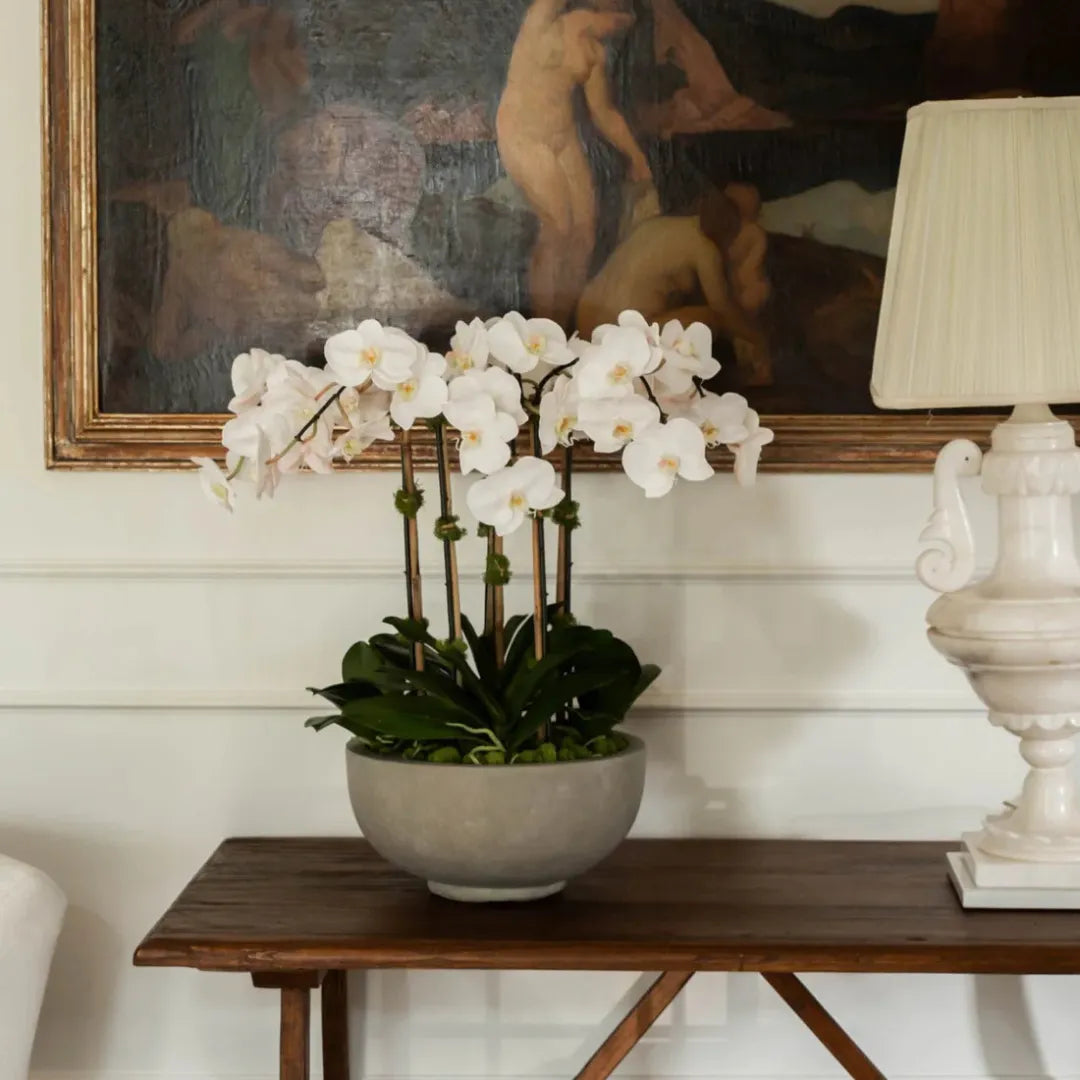 Arranjo de Orquídea Artificial para Decoração