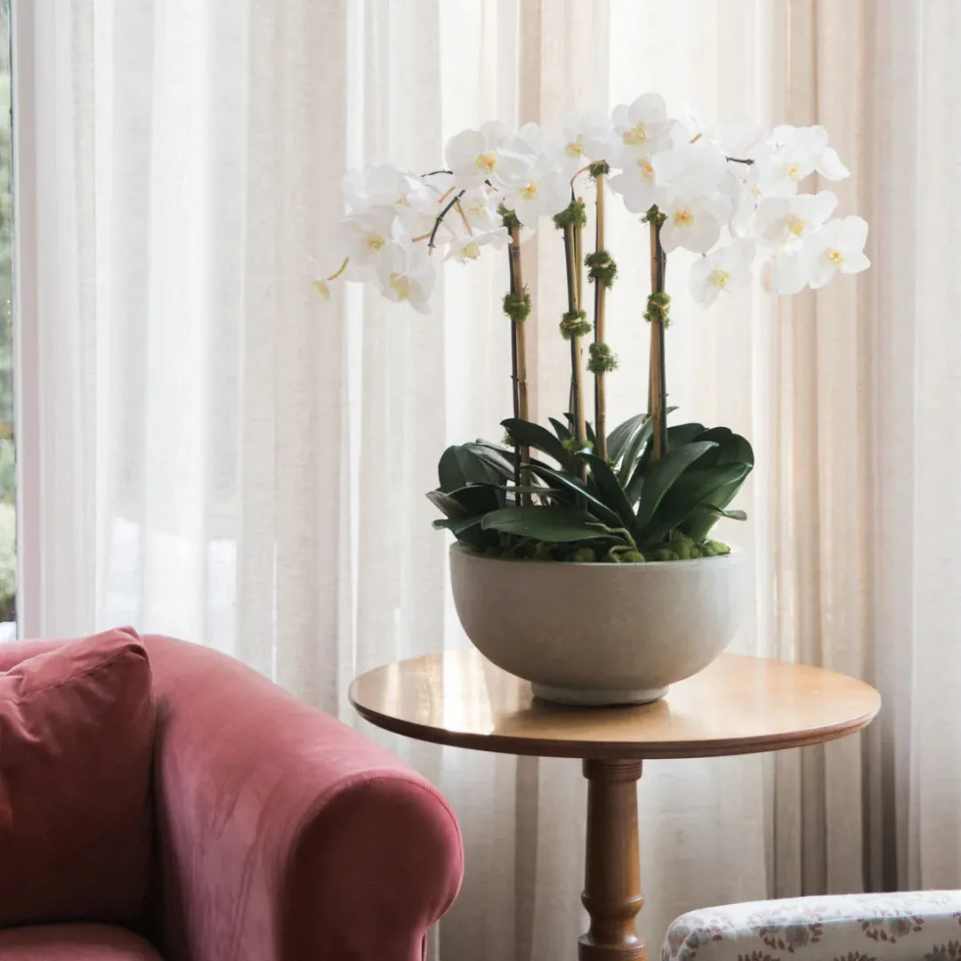 Arranjo de Orquídea Artificial para Decoração