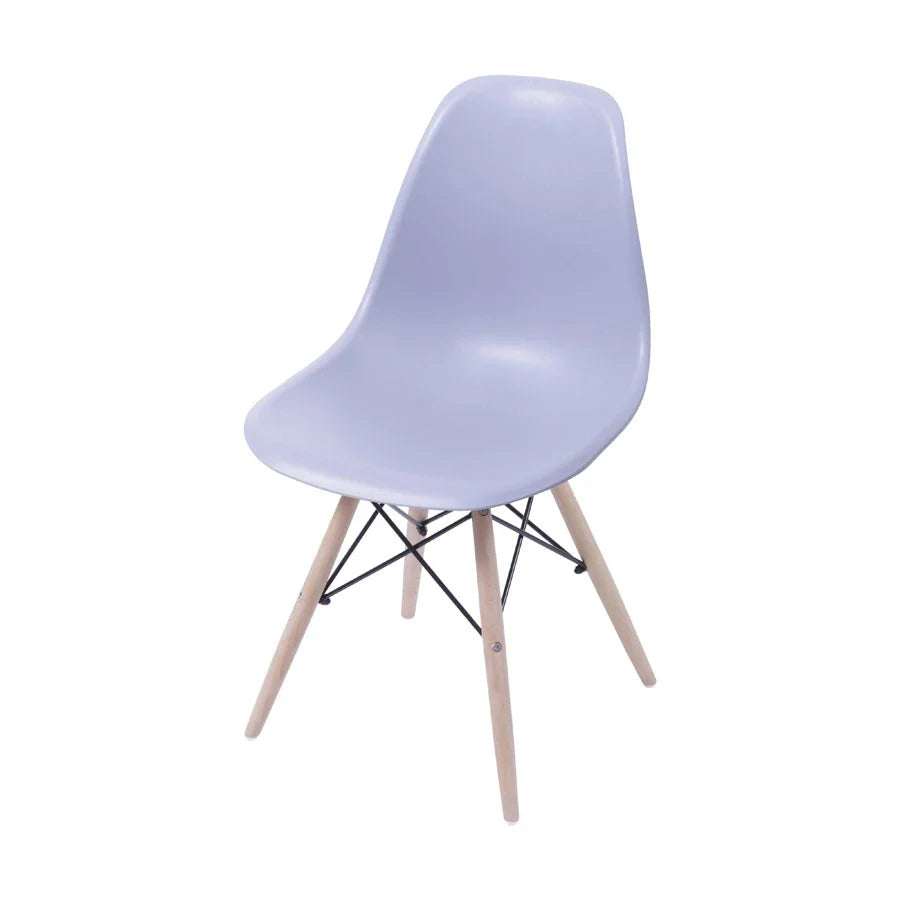Cadeira Boxbit DKR Eames Polipropileno Base Madeira