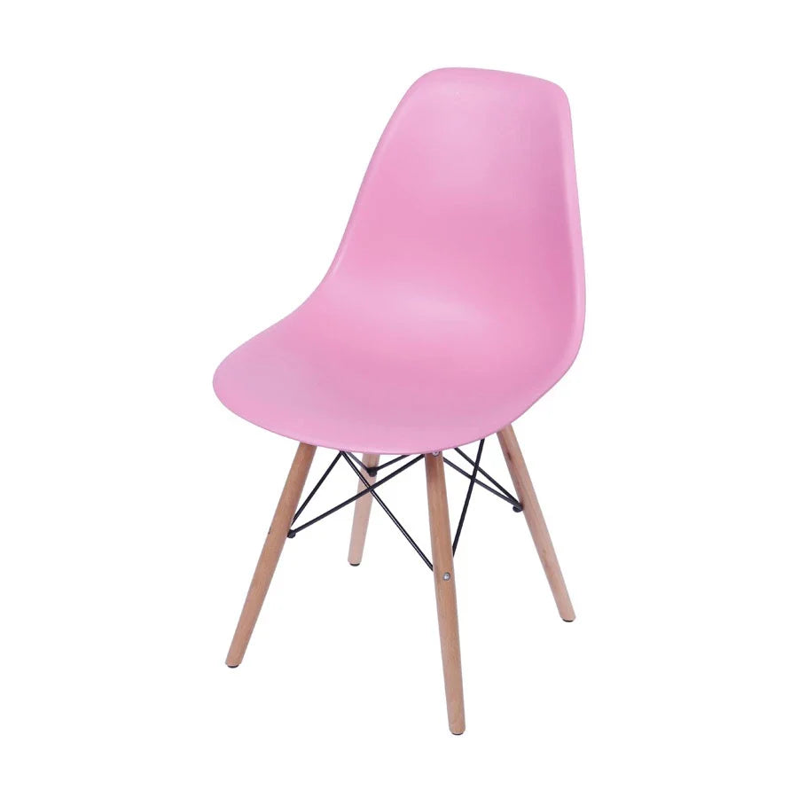 Cadeira Boxbit DKR Eames Polipropileno Base Madeira