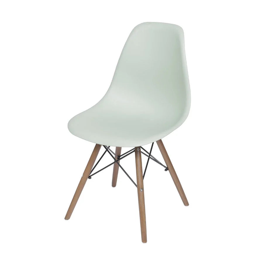 Cadeira Boxbit DKR Eames Polipropileno Base Madeira