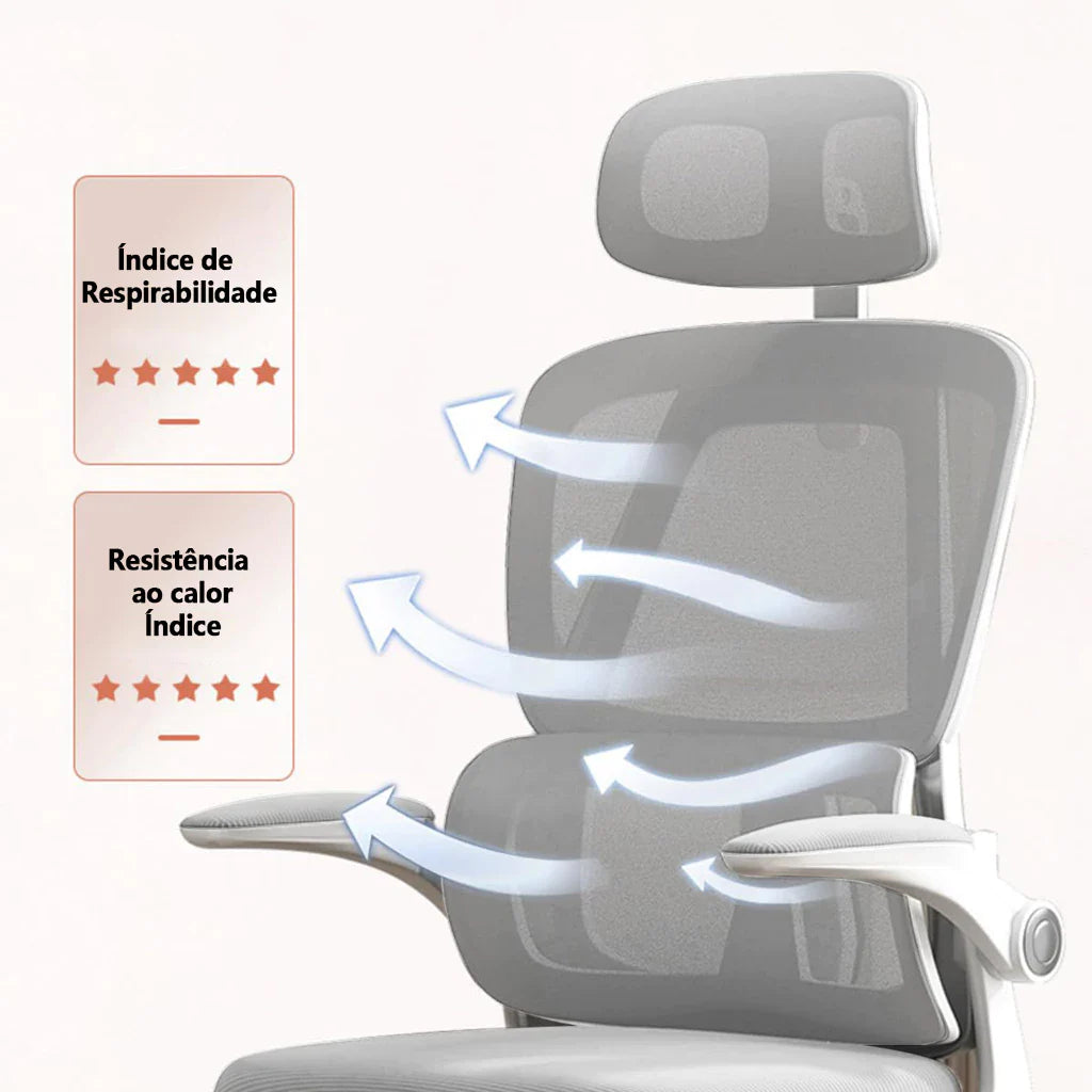 Cadeira Escritório Gamer Estudo Ergonômica Ajustável Apoio Lombar