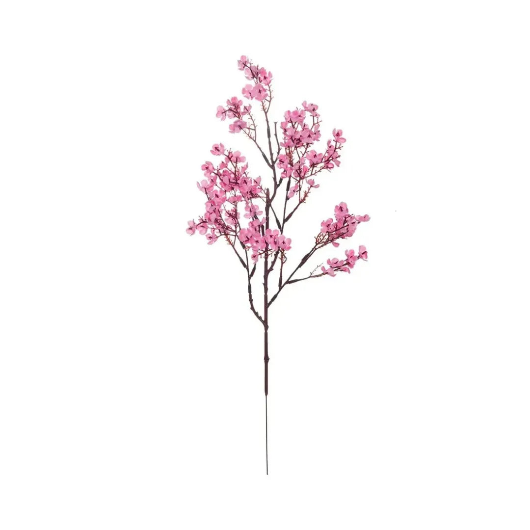 Flores Artificiais de Cerejeira e Gypsophila para Decoração