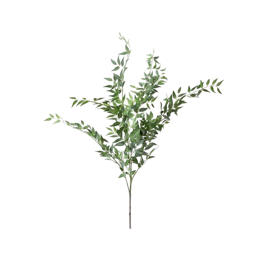 Folhagem Artificial Ruscus Italiano Decoração - sem vaso