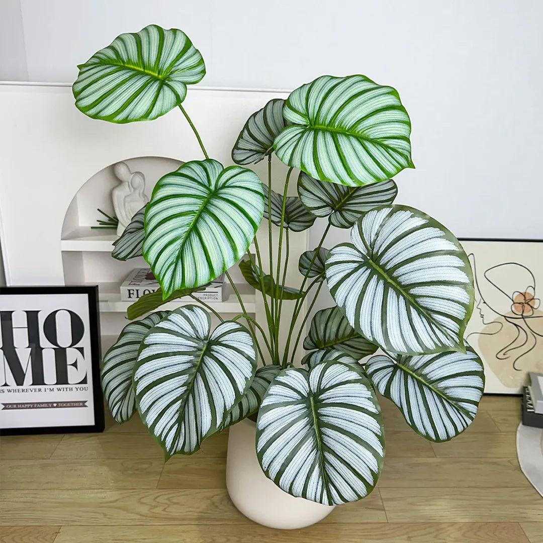 Planta Artificial Calathea Orbifolia - sem vaso