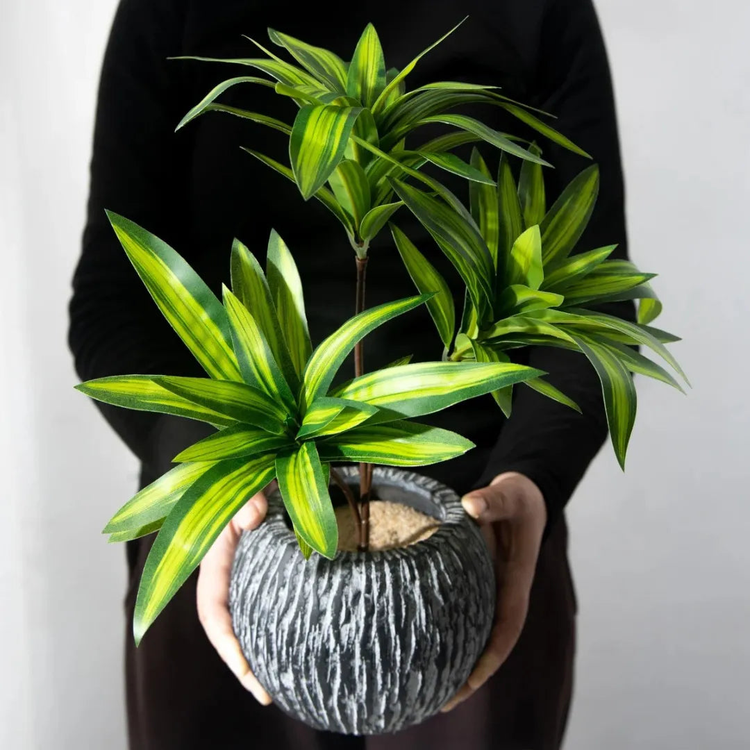 Planta Artificial com Ramos de Bambu para Decoração - sem vaso