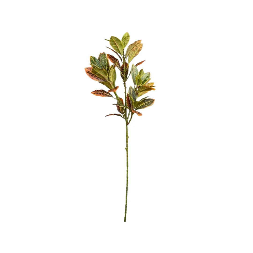 Planta Artificial Ficus com Folhas de Outono para Decoração - sem vaso