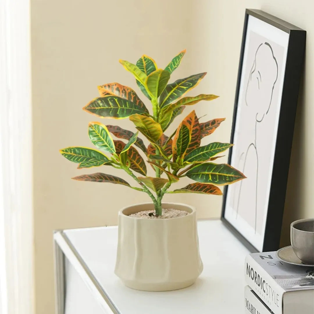 Planta Artificial Ficus Tropical para Decoração - sem vaso