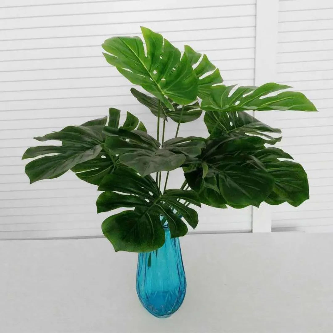 Planta Artificial Monstera com Folhas Tropicais - sem vaso